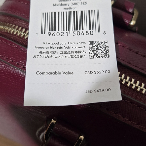 kate spade Madison Blackberry Saffiano Leather - Picture 7 of 11